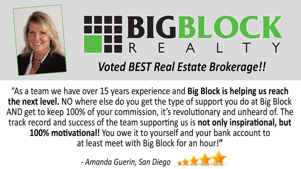 Big Block Realty, Best 100% Commission Broker
