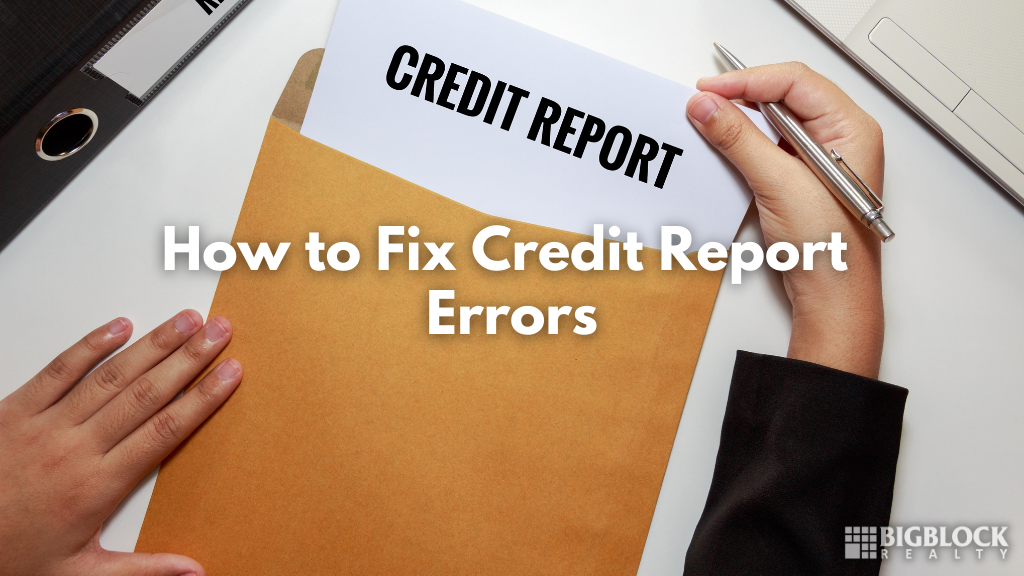 How to Fix Credit Report Errors